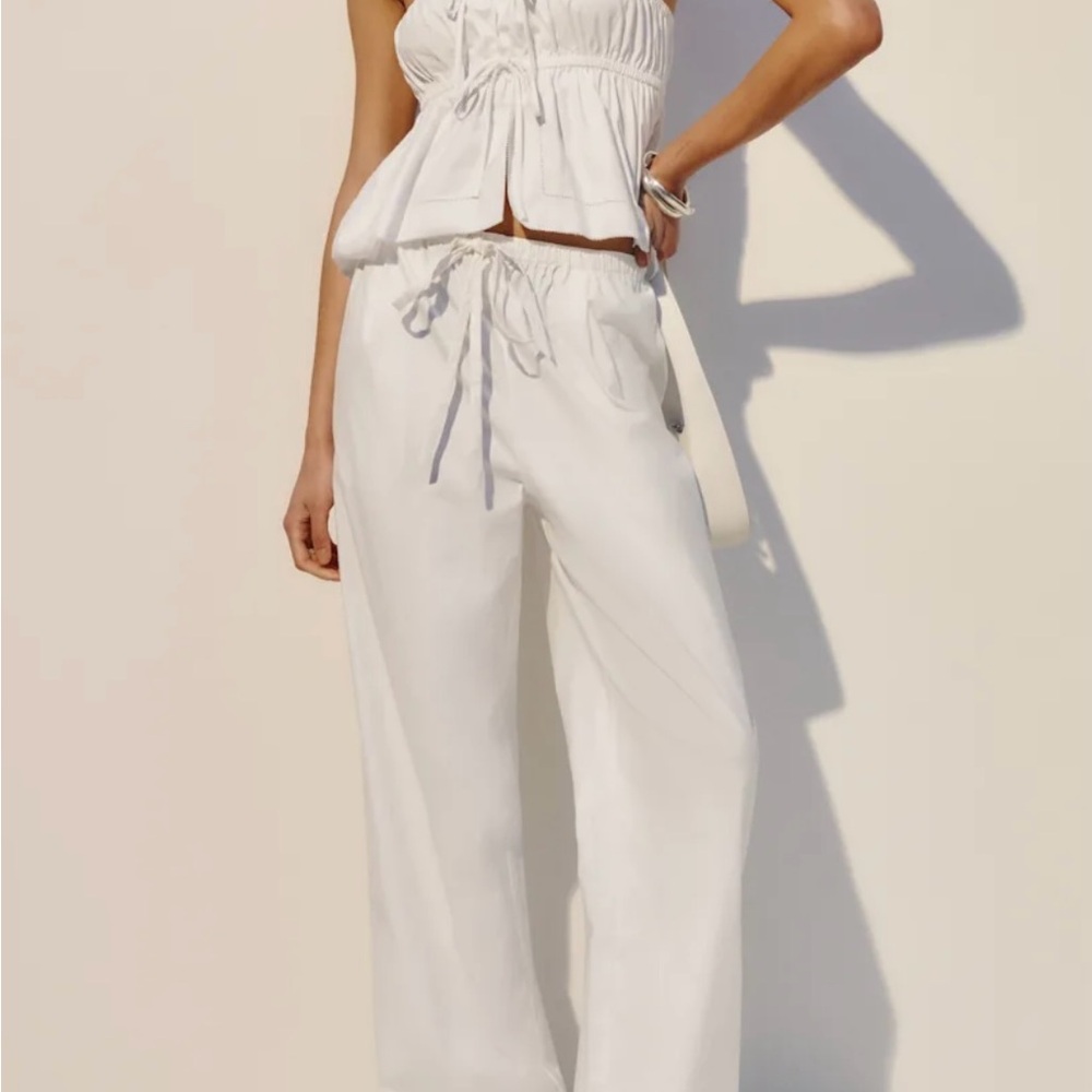 Elegant White Women's Pants